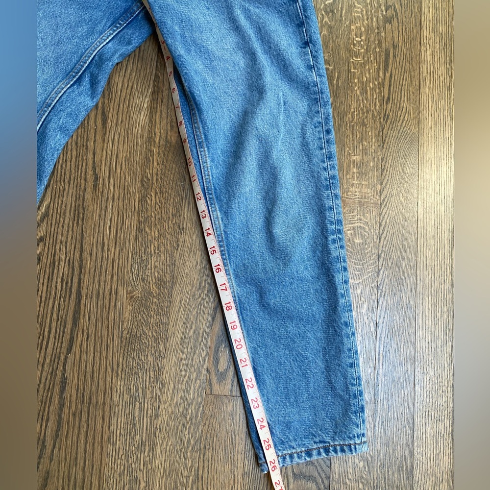 Zara High Waisted Blue Women's Jeans size 2 - Picture 8 of 9